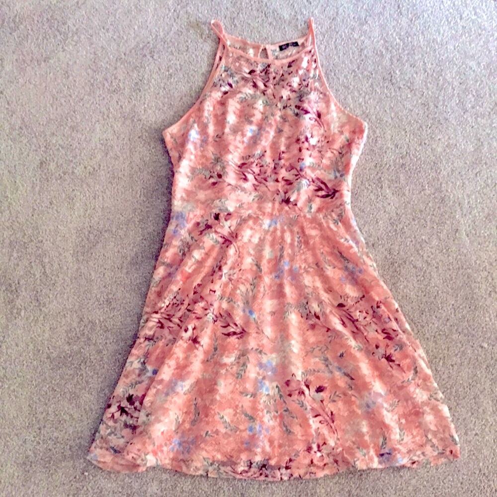 ❤️ Lily Rose Pastel Pink Floral Dress